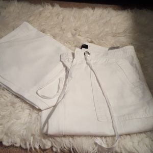Linen wide leg pants